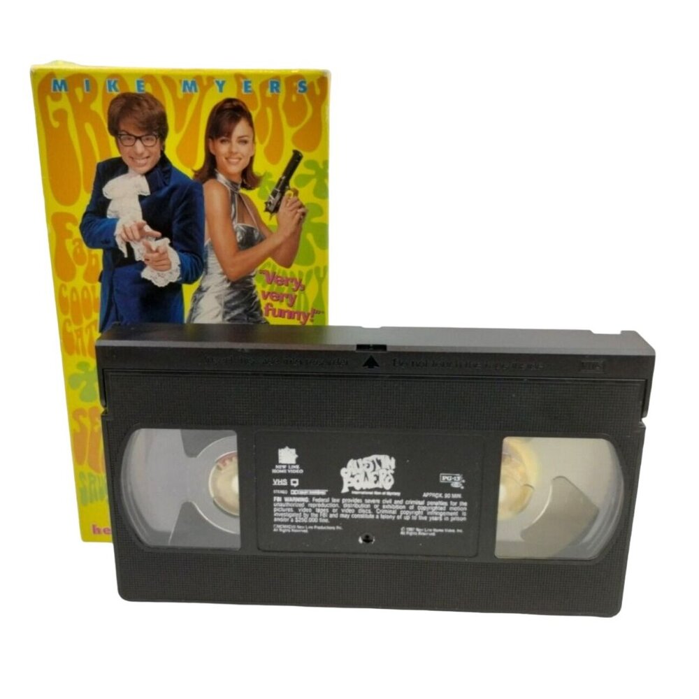 Austin Powers International Man of Mystery Vintage VHS 1997 Mike Myers Comedy